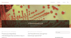 Desktop Screenshot of mikrobiolodzy.pl